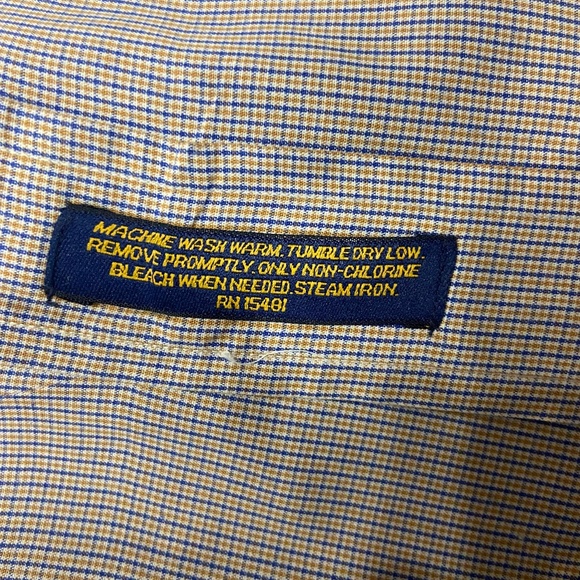 Vintage 90's Tommy Hilfiger Button Down Long Sleeve Mens 16 - Picture 2 of 10